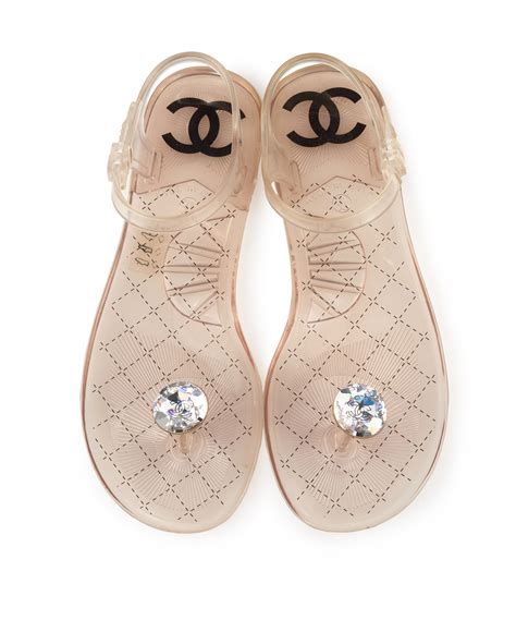 clear chanel jelly slides|Chanel slides price.